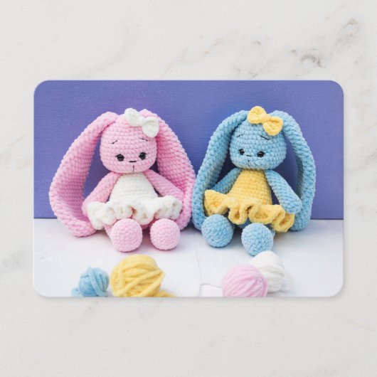 Handmade Crochet Bunnies – Soft Nursery Friends エンクロージャーカード (正面)