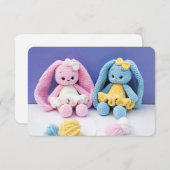 Handmade Crochet Bunnies – Soft Nursery Friends エンクロージャーカード (正面/裏面)