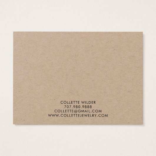 Handmade Flower Kraft Cardstock Earring Jewelry (裏面)