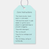 Handmade for You Crochet/Knit Care Instructions ギフトタグ (裏面)