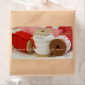 Handmade for You Red Spools裁縫ラベル ラベル (インサイチュ)