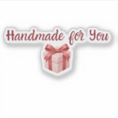Handmade for You Sticker | Cute Gift Packaging Lab シール (正面)