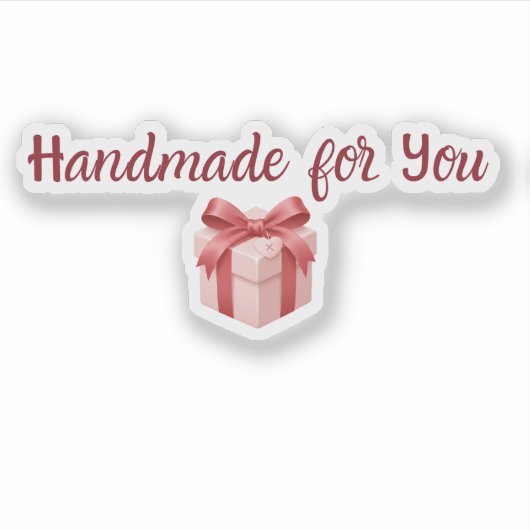 Handmade for You Sticker | Cute Gift Packaging Lab シール (正面)