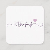 Handmade Free Gift Floral Small Business Packaging エンクロージャーカード (正面)