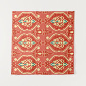 Handmade Ikat fabric. Ethnic seamless pattern. Asi タペストリー (正面(横))
