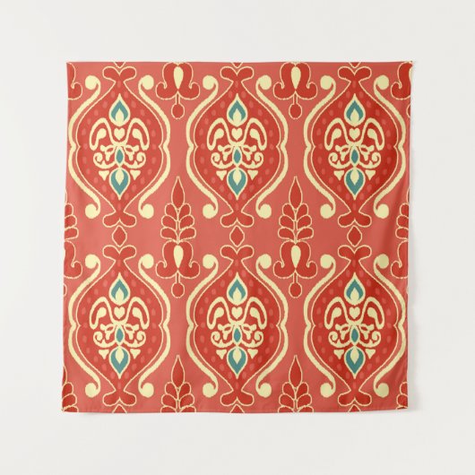 Handmade Ikat fabric. Ethnic seamless pattern. Asi タペストリー (正面)