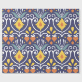 Handmade Ikat fabric. Ethnic seamless pattern. Asi ラッピングペーパー (フラット)