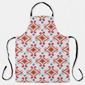 Handmade Ikat fabric. Ethnic seamless pattern. Azt エプロン (正面)