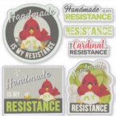 "Handmade is My Resistance" オリーブライム コレクション シール (正面)