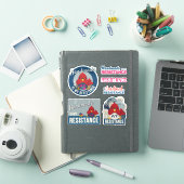 "Handmade is My Resistance" ブルー・コレクション シール (iPadカバー)