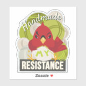 Handmade is My Resistance-Contour shape sticker シール (シート)