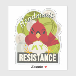 Handmade is My Resistance-Contour shape sticker シール