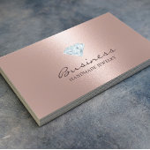 Handmade Jewelry Bright Diamond Blush Rose Gold 名刺