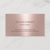 Handmade Jewelry Bright Diamond Blush Rose Gold 名刺 (裏面)