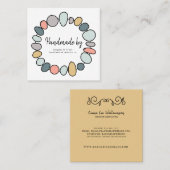 Handmade Jewelry Handmade Modern Business Card  スクエア名刺 (正面/裏面)
