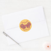 "Handmade Just for You" sticker ラウンドシール (封筒)