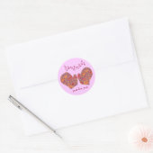 "Handmade Just for You" sticker ラウンドシール (封筒)