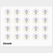Handmade Lavender Wax Melts Round Sticker ラウンドシール (シート)