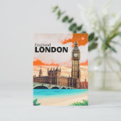 Handmade London Watercolour Postcard Set シーズンポストカード (スタンド正面)