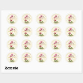 Handmade Orchid Wax Melts Round Sticker ラウンドシール (シート)