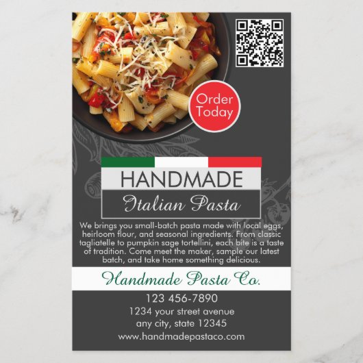 Handmade Pasta Shop チラシ (正面)