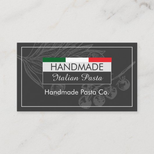 Handmade Pasta Shop 名刺 (正面)