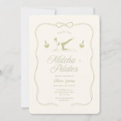 Handmade pilates bridal shower 招待状 (正面)