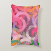 Handmade surreal abstract pattern. Modern artistic アクセントクッション (裏面(縦))