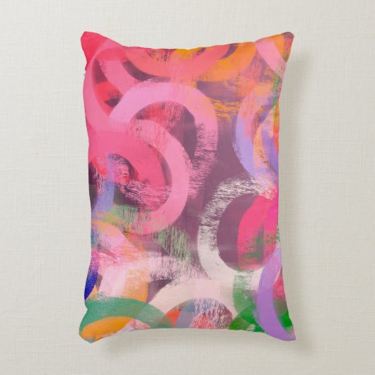 Handmade surreal abstract pattern. Modern artistic アクセントクッション (正面(垂直))