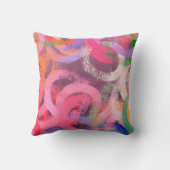 Handmade surreal abstract pattern. Modern artistic クッション (裏面)