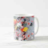 Handmade surreal abstract pattern. Modern artistic コーヒーマグカップ (正面右)