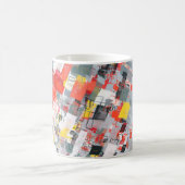 Handmade surreal abstract pattern. Modern artistic コーヒーマグカップ (中央)