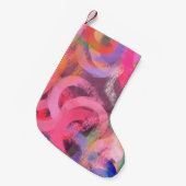 Handmade surreal abstract pattern. Modern artistic スモールクリスマスストッキング (正面 (吊り時))