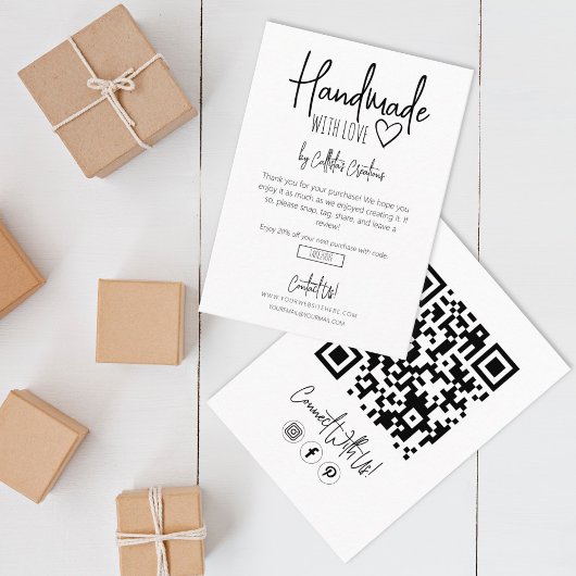 Handmade With Love Businessありがとうございました 名刺