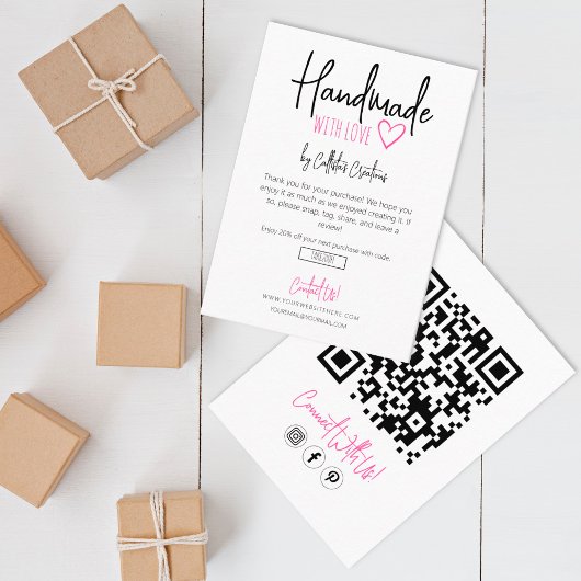 Handmade With Love Businessありがとうございました 名刺