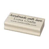 Handmade with Love Company Name & Website Rubber  ラバースタンプ (スタンプ)