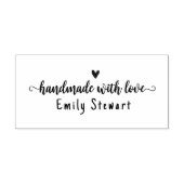  handmade with love Crafter Name ラバースタンプ (インプリント)