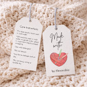 Handmade With Love Crochet Care Instructions ギフトタグ