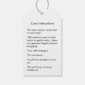 Handmade With Love Crochet Care Instructions ギフトタグ (裏面)