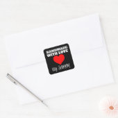 HANDMADE WITH LOVE CUSTOM STICKERS スクエアシール (封筒)
