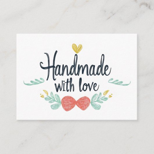 Handmade with Love Cute コーリングカード (正面)