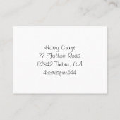 Handmade with Love Cute コーリングカード (裏面)