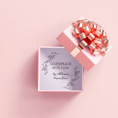 Handmade With Love Doodle Wreath Custom Name セルフインキングスタンプ