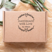 Handmade With Love Doodle Wreath With Hearts  セルフインキングスタンプ