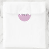 Handmade With Love Floral Small Business Packaging ラウンドシール (バッグ)