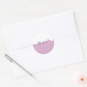 Handmade With Love Floral Small Business Packaging ラウンドシール (封筒)
