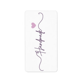 Handmade With Love Floral Small Business Packaging ラベル