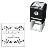 Handmade with Love flower Rubber Stamp セルフインキングスタンプ (インサイチュ)