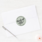 Handmade With Love Packaging Sticker ラウンドシール (封筒)