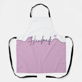 Handmade With Love Purple Small Business owner エプロン (正面)